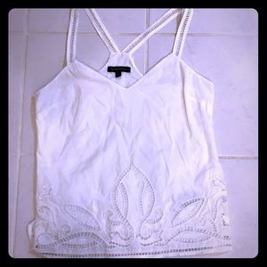 Banana Republic lined embroiders top